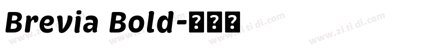 Brevia Bold字体转换
